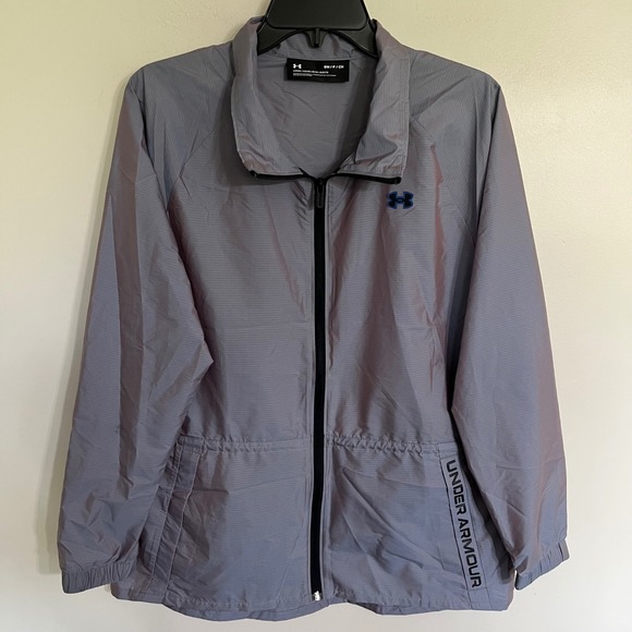Under Armour Jackets & Blazers - Under Armour Womens Iridescent Ripstop Windbreaker Jacket Grey Purple Small SM